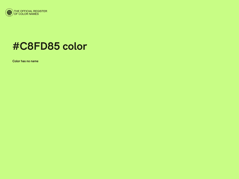 #C8FD85 color image