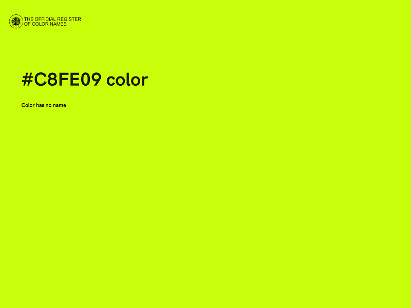 #C8FE09 color image