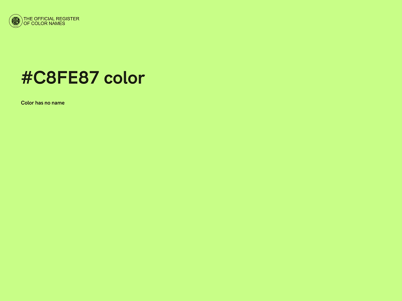 #C8FE87 color image