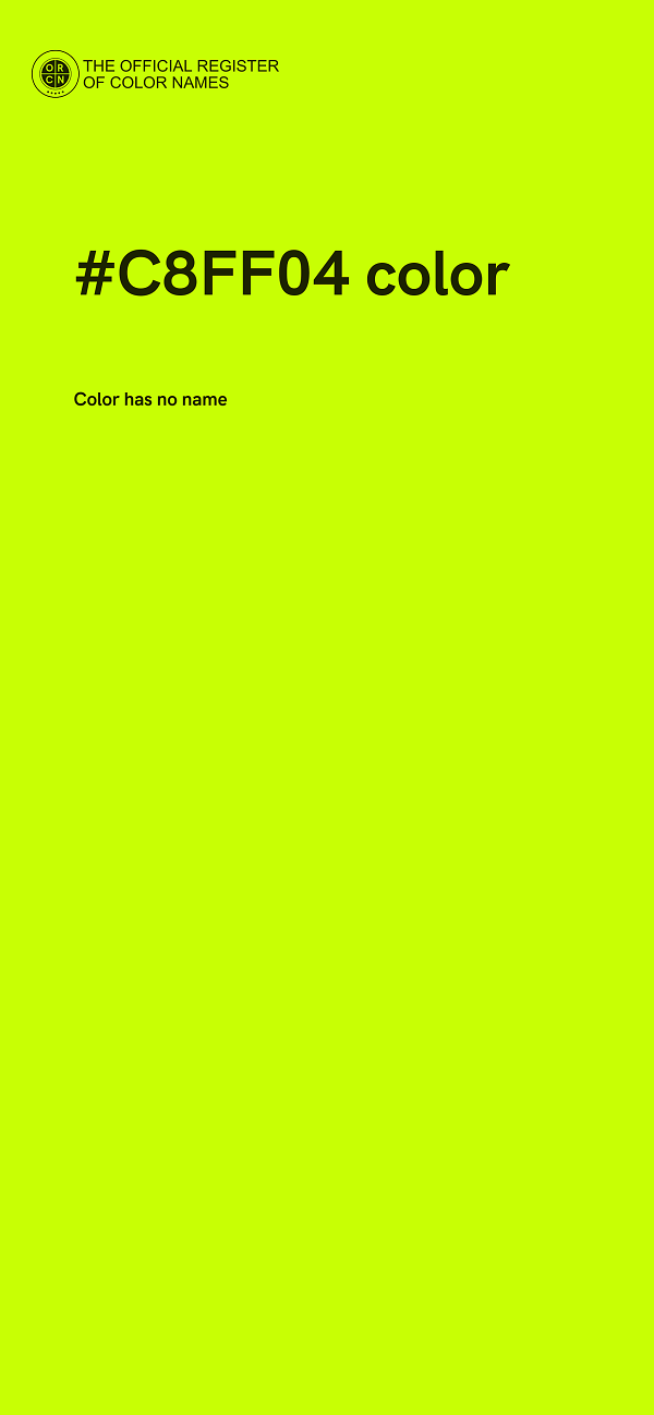 #C8FF04 color image