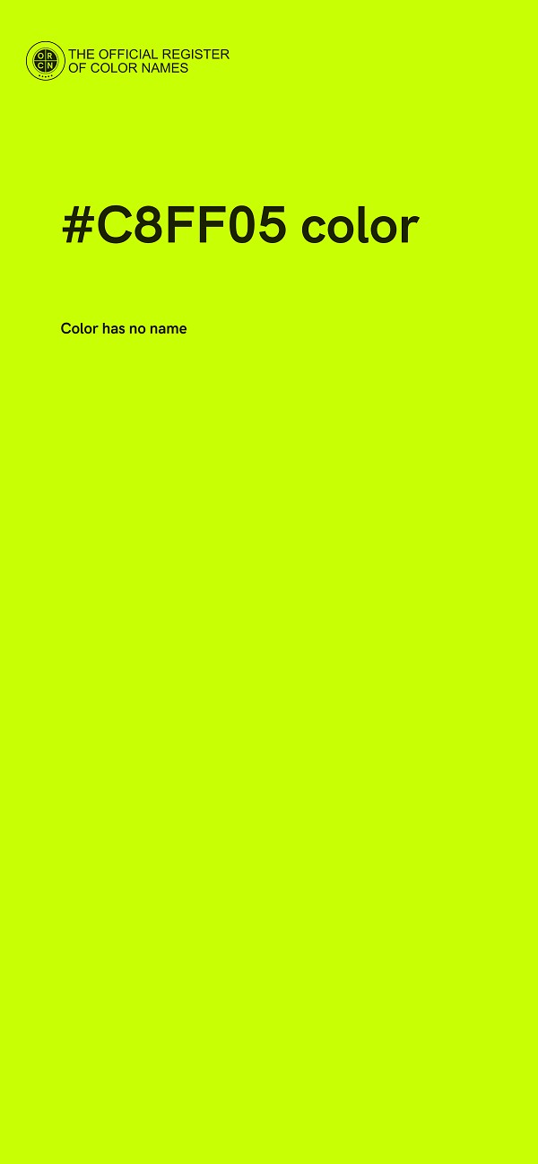 #C8FF05 color image