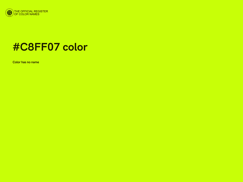 #C8FF07 color image