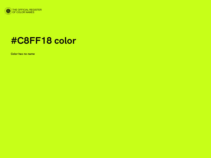 #C8FF18 color image