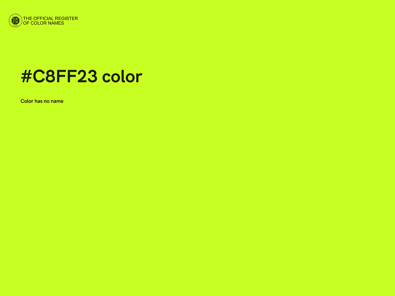 #C8FF23 color image