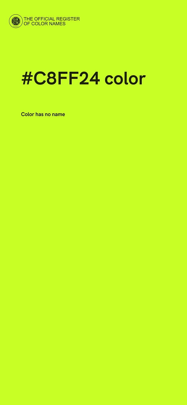 #C8FF24 color image