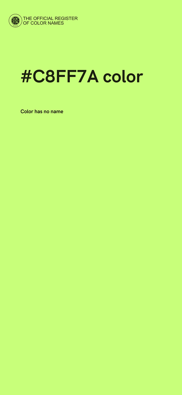 #C8FF7A color image