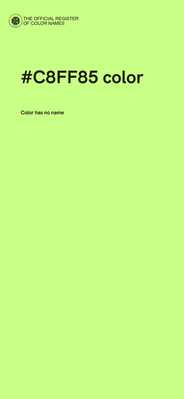 #C8FF85 color image