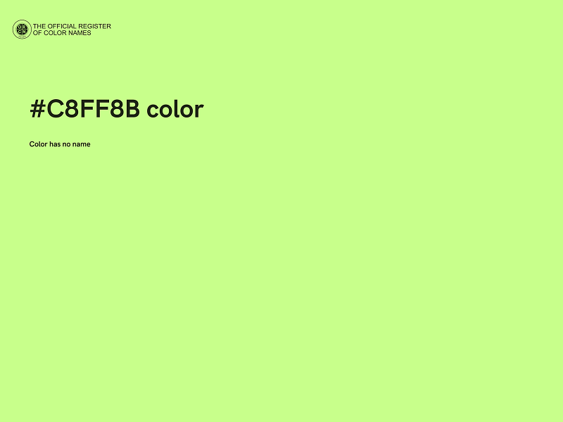 #C8FF8B color image