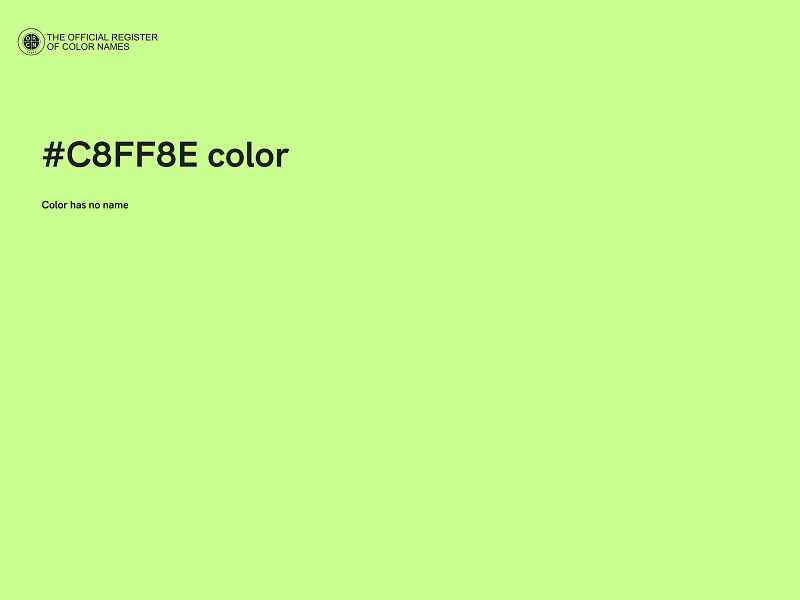 #C8FF8E color image