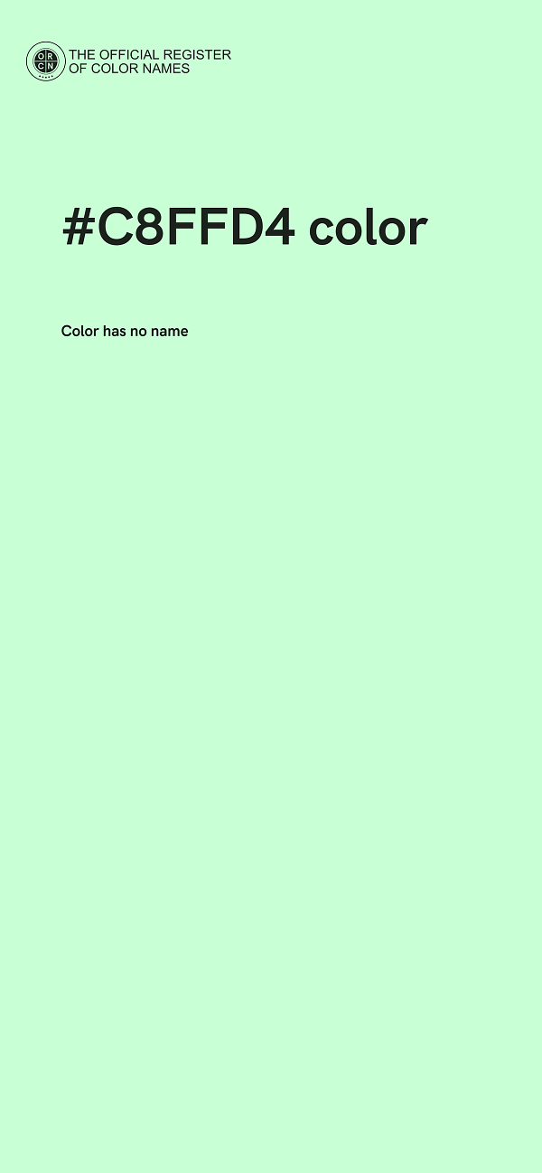 #C8FFD4 color image
