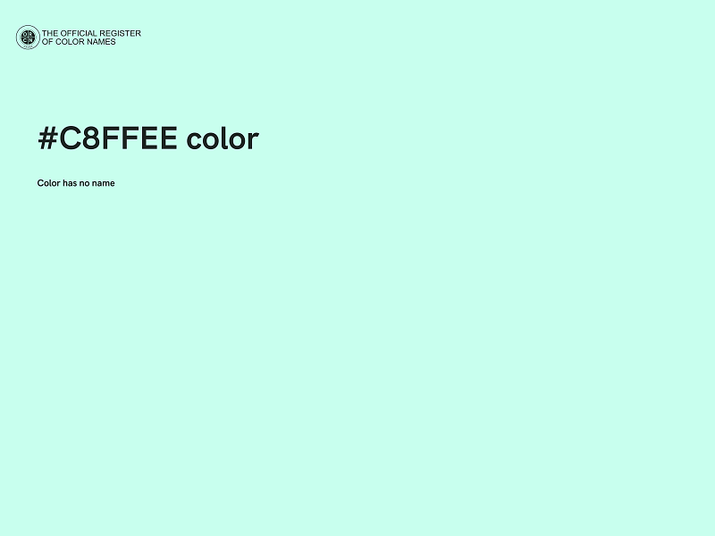 #C8FFEE color image