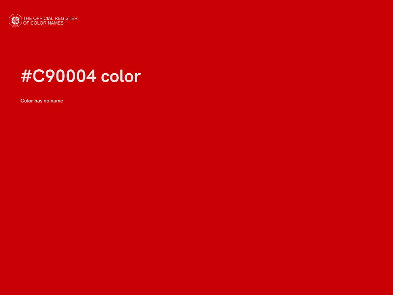 #C90004 color image