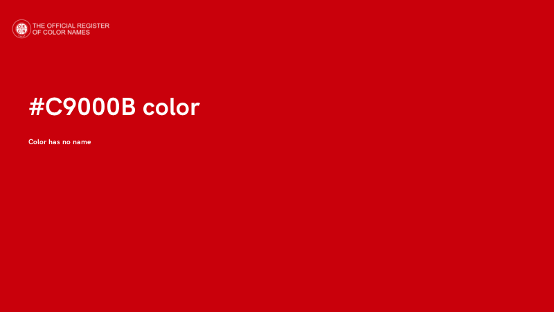 #C9000B color image