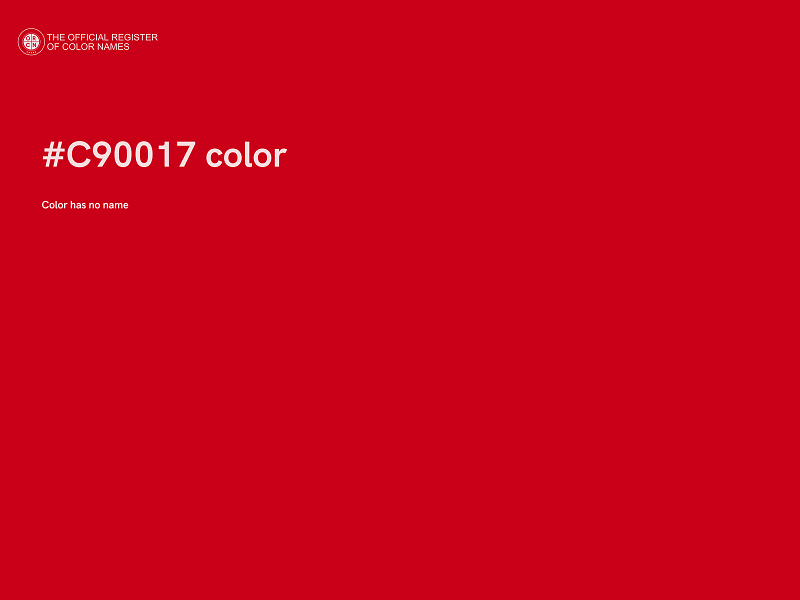 #C90017 color image