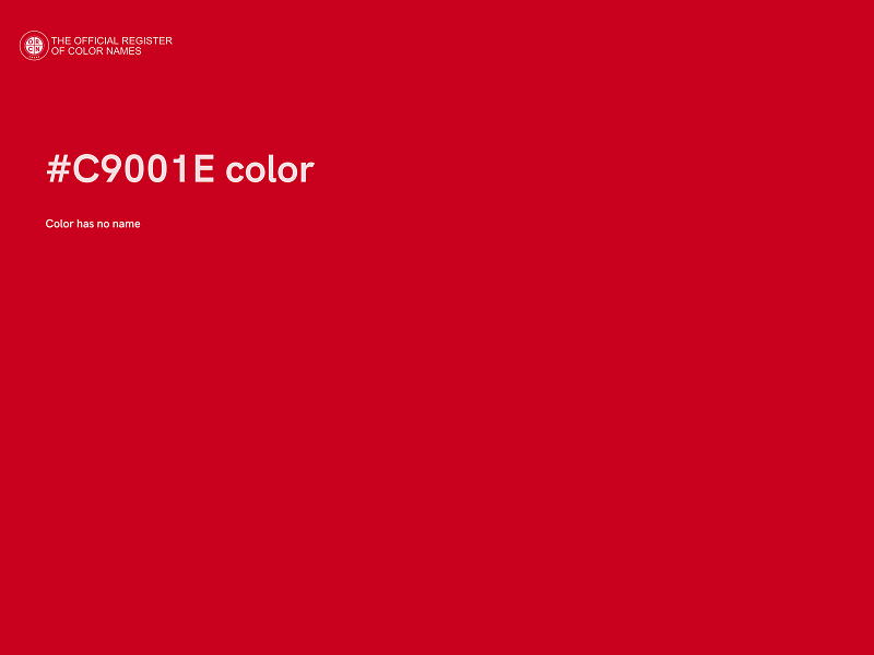 #C9001E color image