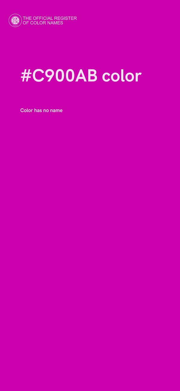 #C900AB color image