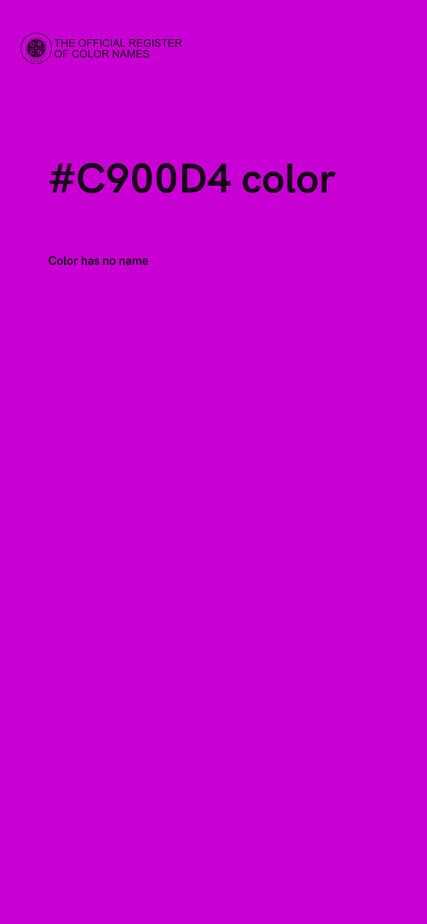 #C900D4 color image