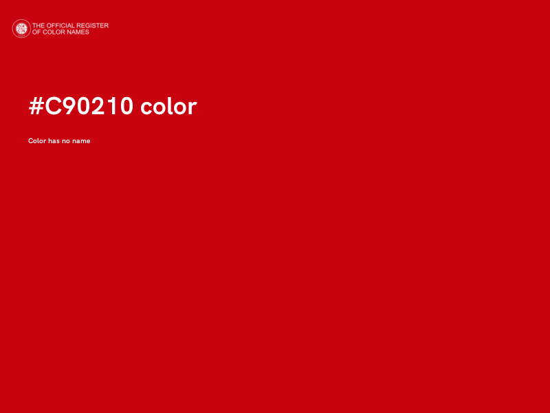 #C90210 color image
