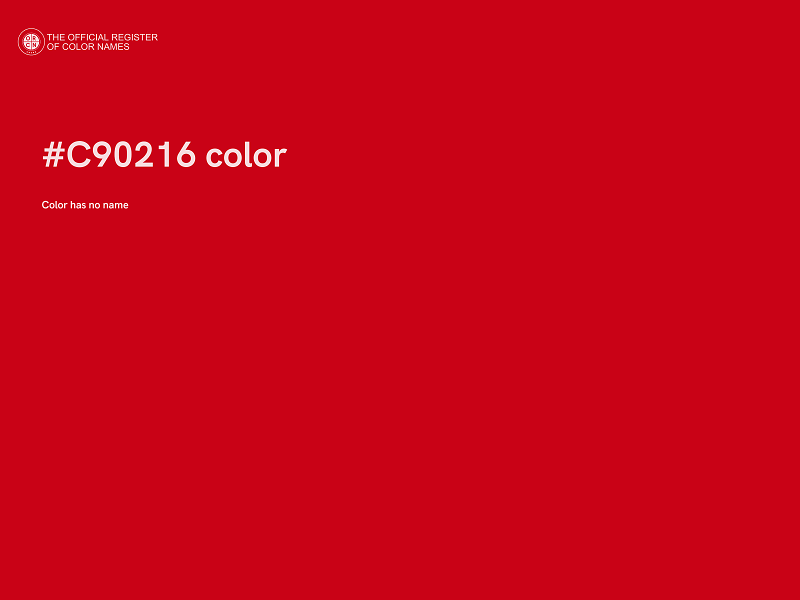 #C90216 color image