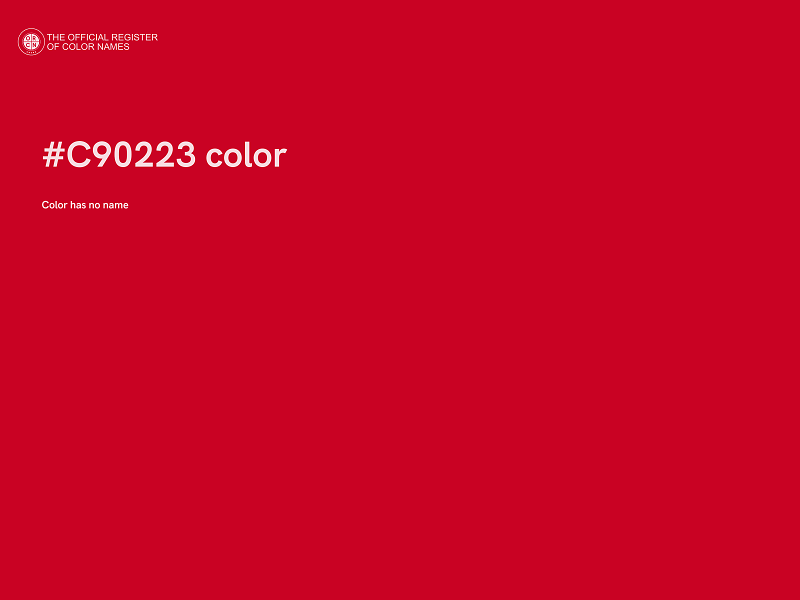 #C90223 color image