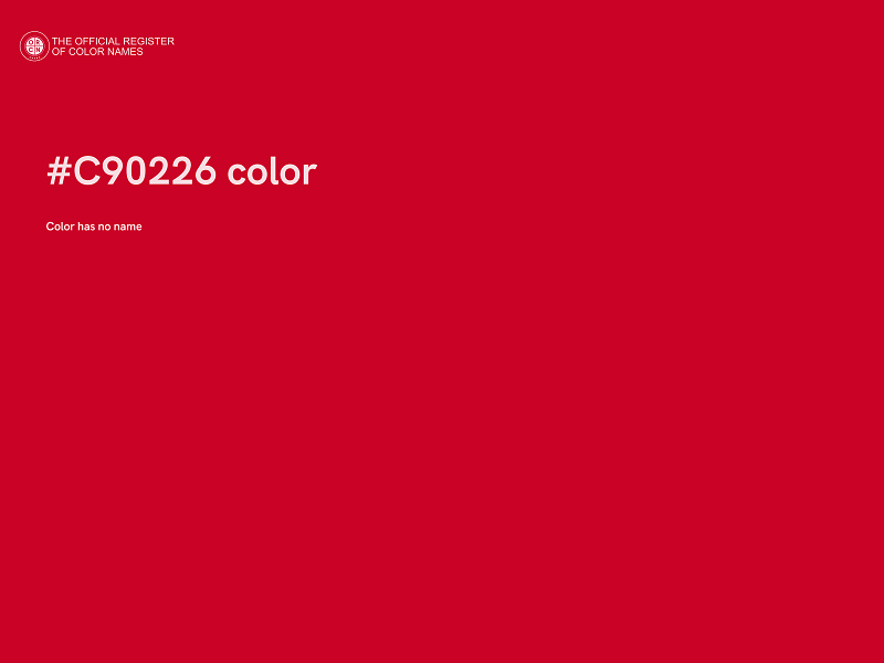 #C90226 color image