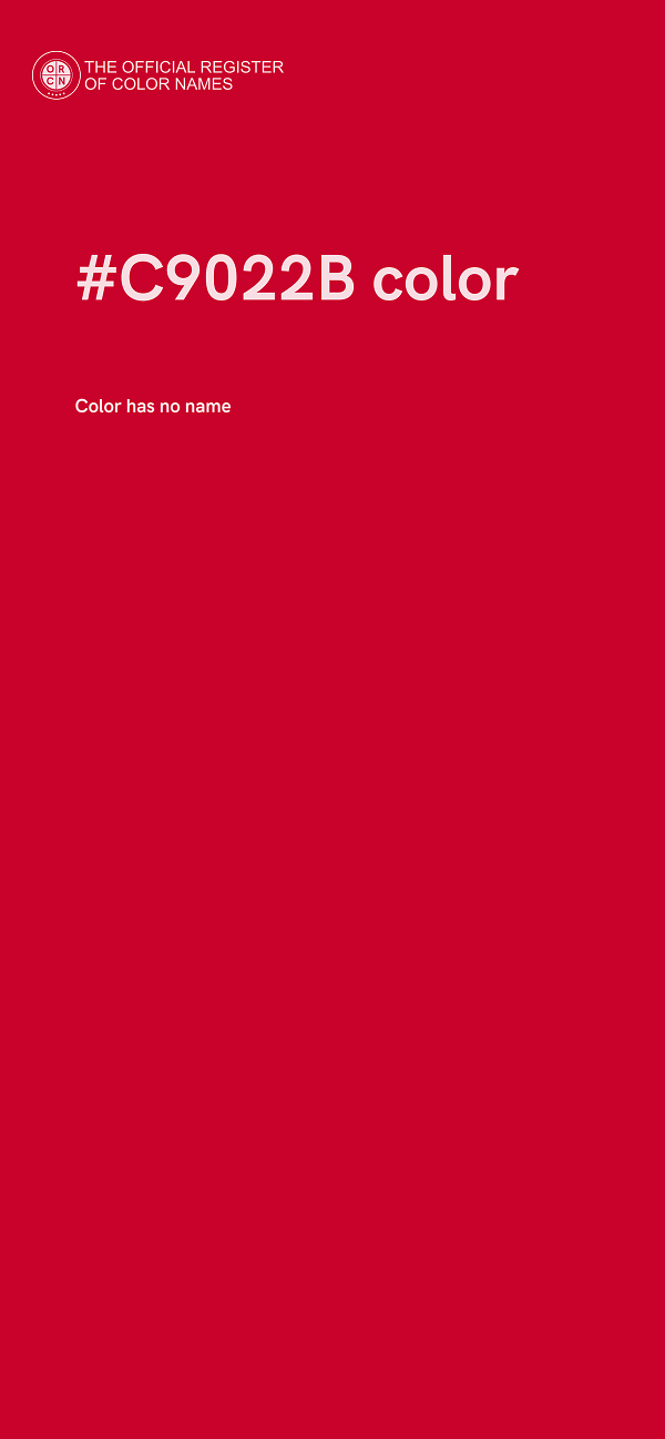 #C9022B color image