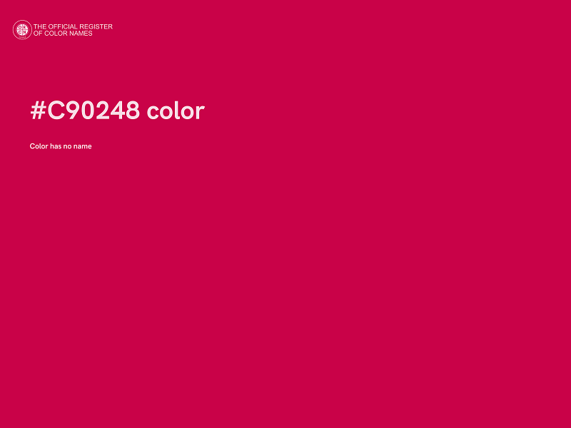 #C90248 color image