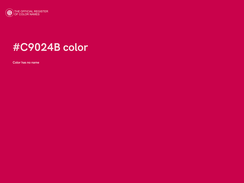 #C9024B color image