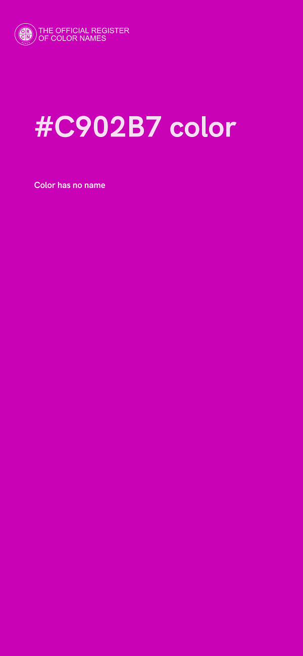 #C902B7 color image