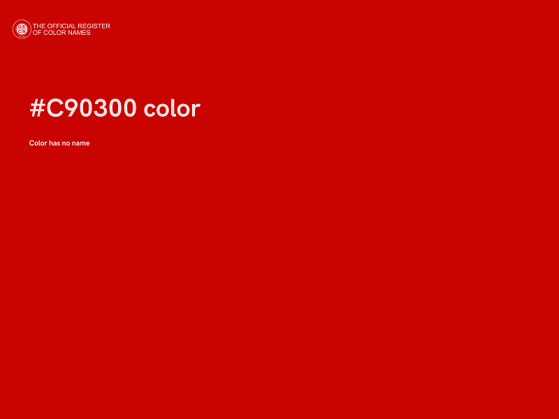 #C90300 color image