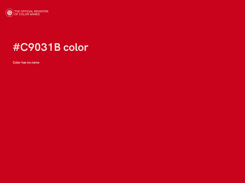 #C9031B color image