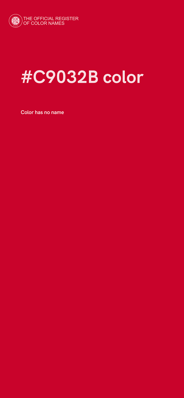 #C9032B color image