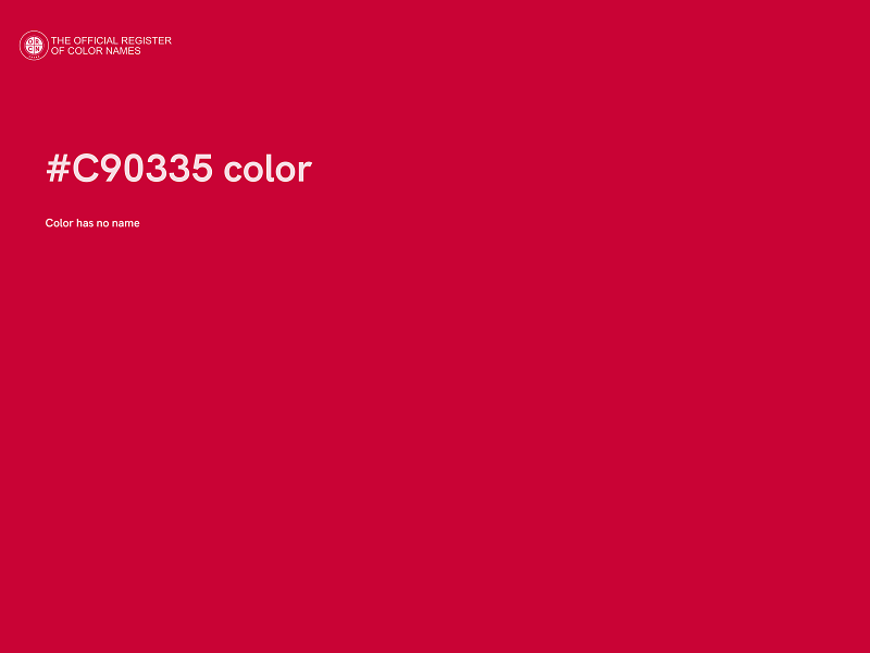 #C90335 color image