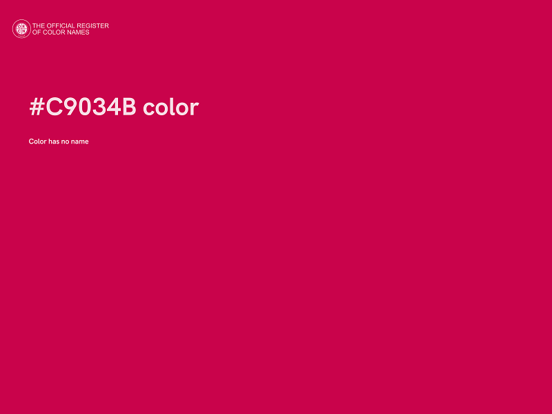 #C9034B color image