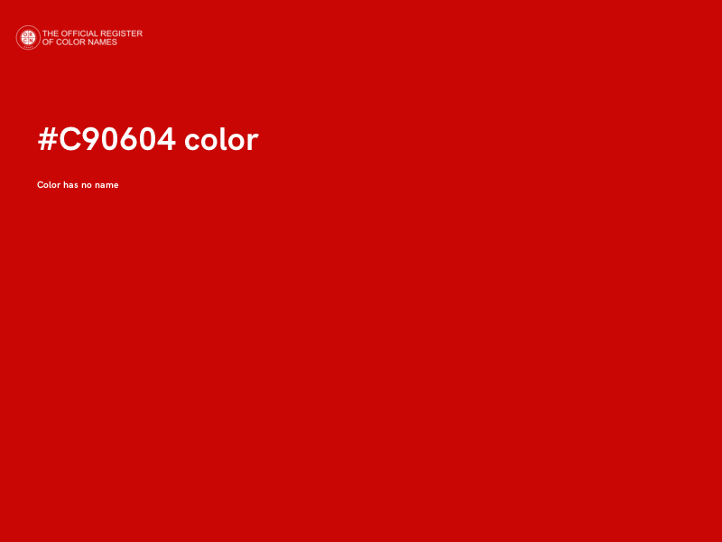#C90604 color image