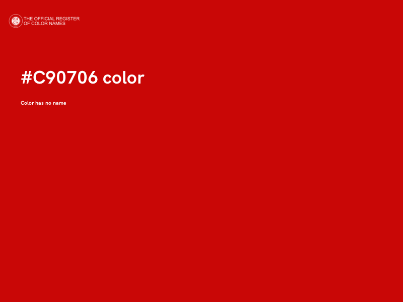 #C90706 color image