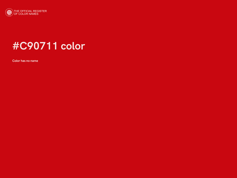 #C90711 color image