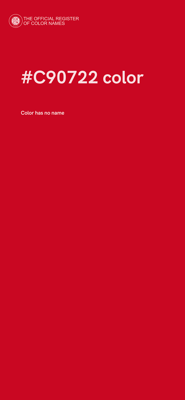 #C90722 color image
