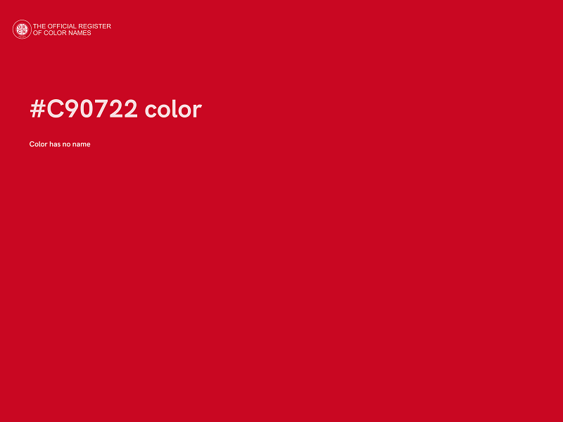 #C90722 color image