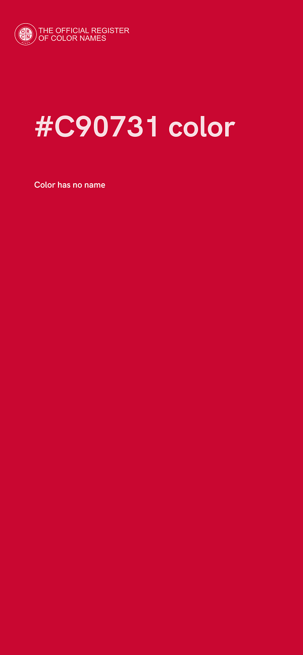 #C90731 color image