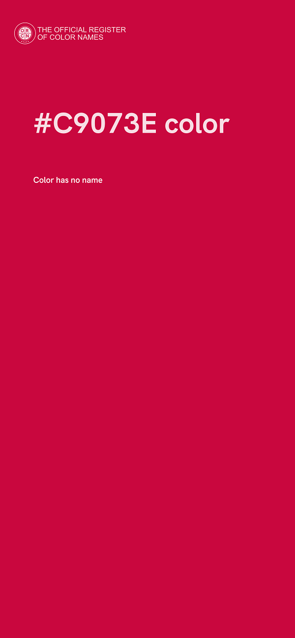 #C9073E color image