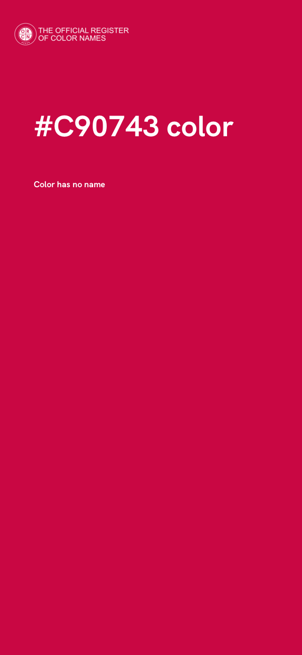 #C90743 color image