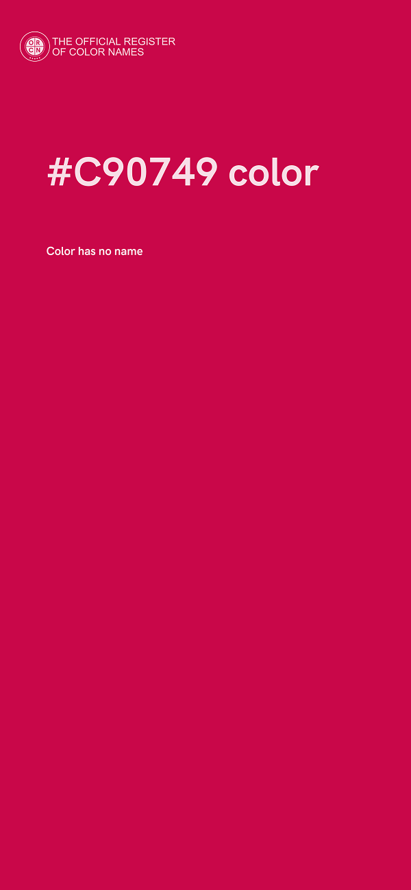 #C90749 color image