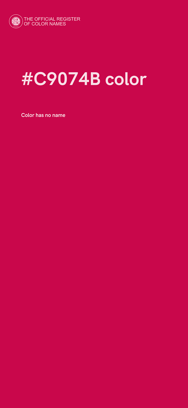 #C9074B color image
