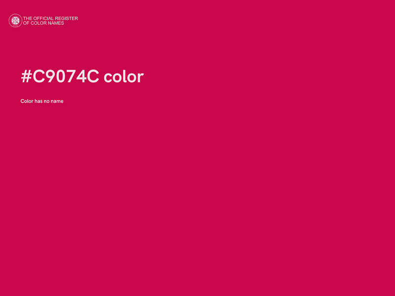 #C9074C color image