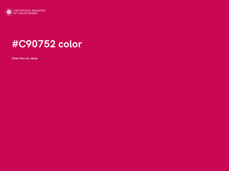 #C90752 color image