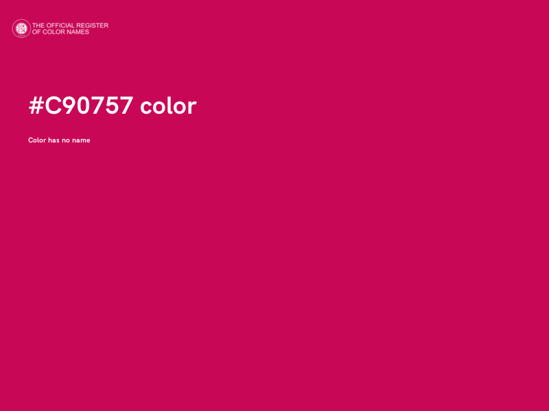 #C90757 color image