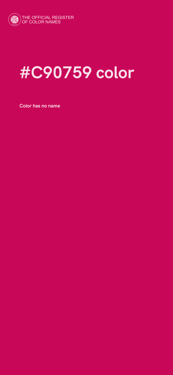 #C90759 color image