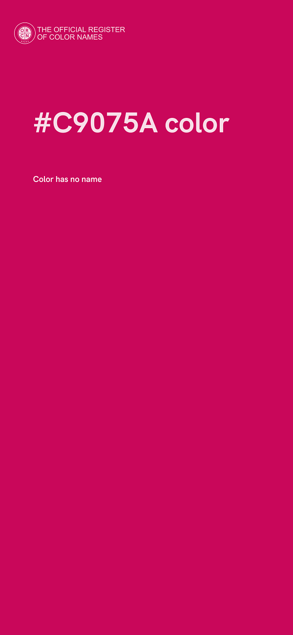 #C9075A color image
