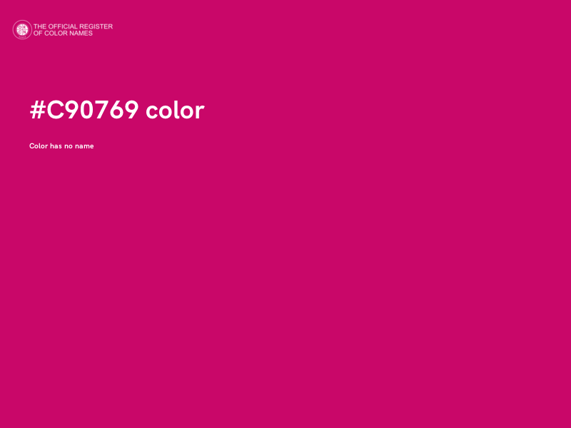 #C90769 color image